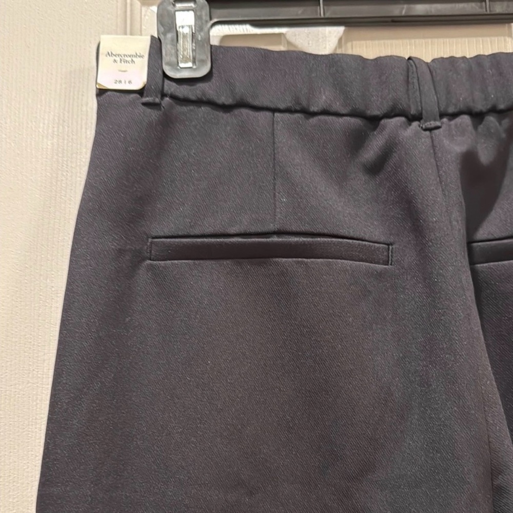 Abercrombie & Fitch Black Straight-Leg Dress Pants - Picture 3 of 10